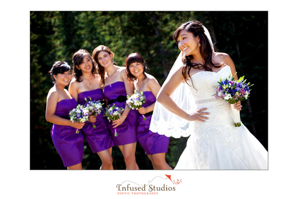 Bridal Party Photos, Lake Louise Wedding Photography