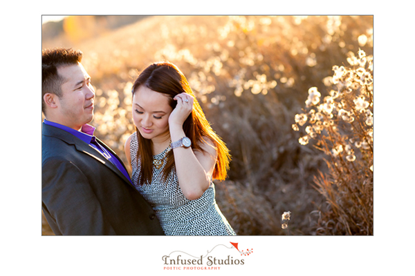 Sunset engagement photography